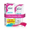 Veet 30gm X 2 Sensitive Skin Hair Removal Cream for Body & Legs, Freshest Smell with Aloe Vera Extract Leaves Skin Feeling Smooth, Moisturized & Visibly Glowing, Dermatologically Tested.