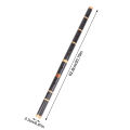 Handmade Bamboo Transverse Flute with 6 Holes F Key Folk Sound Lightweight Durable Musical Instrument for Beginners.