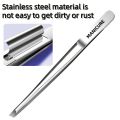Stainless Steel Tweezers Tool Suitable for Eyebrow Eyelash Application Beard & Mustache Trimming False Eyebrow Applicator .