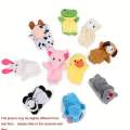 10pcs Colorful Cartoon Finger Puppet Set - Soft Stuffed Animal Dolls for Interactive Early Childhood Education, Storytelling, School Party Supplies & Birthday Christmas Gifts for Toddler Boys & Girl. 