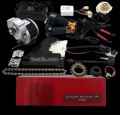 motor kit for electric bicycle conversion with battery. 