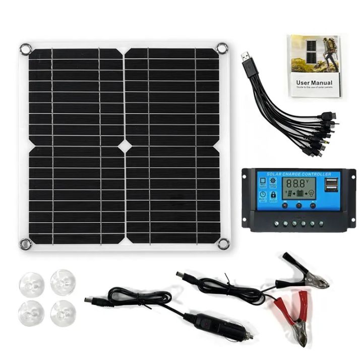 400W%20Flexible%20Solar%20Panel%2012V%20Battery%20Charger%20Dual%20USB%20With%2010A-60A%20Controller%20Solar%20Cells%20Power%20Bank%20for%20Phone%20Car%20Yacht%20RV%20-%20Image%202