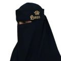 Niqab 2023 Embroidery Letter (Queen,Alhamdulillah) Calligraphy Designed Niqab For Women. 