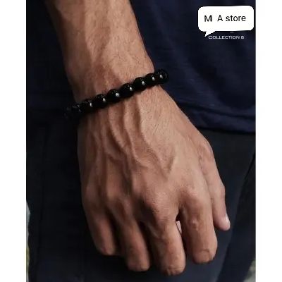 BLACK Beeds Bracelet Top Fashion For Man and Woman