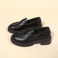 New Japanese Style College Student Shoes Cosplay Lolita Shoes for Women/Girl Fashion Black/Coffee Uniform Platform Shoes 2024. 