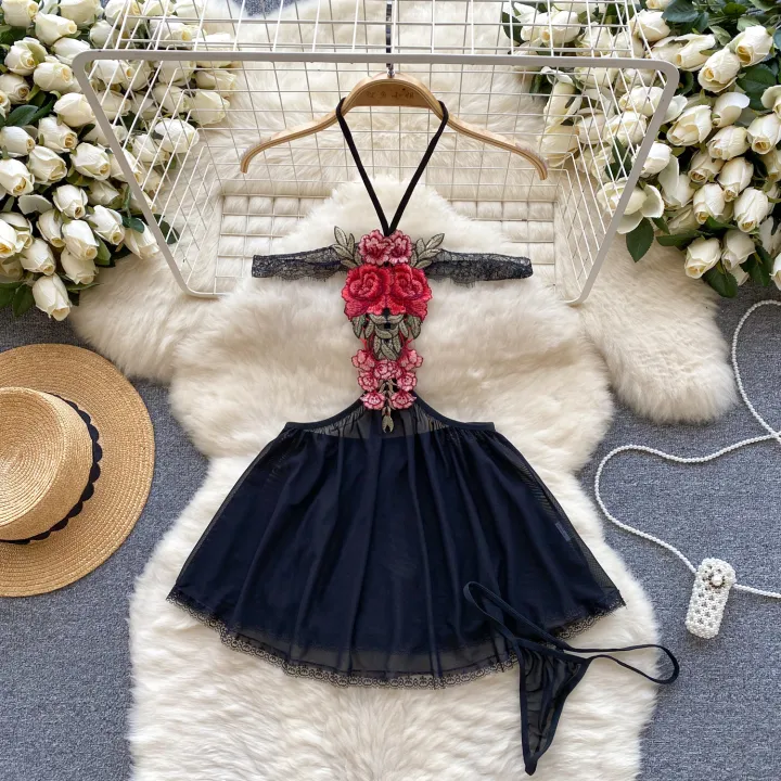 Girls%20%20Cute%20Japanese%20JK%20Uniform%20%20Mini%20Checkered%20Strap%20Skirt%20Off%20Shoulder%20High%20Waist%20Elastic%20Cosplay%20Dress%20Hot%20Sweet%20Pajama%20-%20Image%207