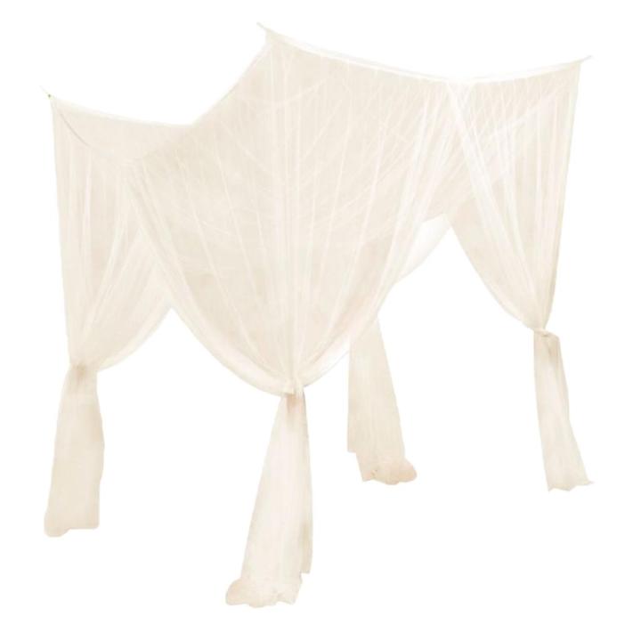 Net Curtains for Bed Room Polyester Canopy Net Four Opening Bed Tent Privacy Curtain for Bunk and Double Bed