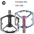 WEST BIKING Bicycle Pedal Aluminum Alloy Pedal Mountain Bike Pedal Chrome-Molybdenum Steel Axle Pedal. 