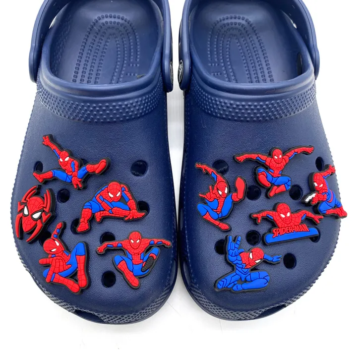 13-27pcs%20Mesuca%20New%20Spider-Man%20PVC%20Shoe%20Charms%20Cartoon%20DIY%20Accessories%20Sandals%20Garden%20Shoes%20Buckle%20Decoration%20for%20Party%20-%20Image%204