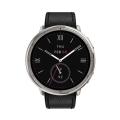 Amazfit Active 2 Round 1.32inch Smartwatch (Premium) Dual Strap Leather and Silicone.