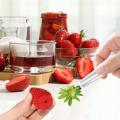 Strawberry Stem Remover Tool Stainless Steel Tomato Corer Remover Portable Tomato Top Stem Remover Tool Ergonomic Handle Cooking. 