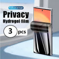 3Pcs Privacy Hydrogel Film For Samsung Galaxy Japan A04E A04S A04 A13 A03S Screen Protector Can Be Unlocked With Fingerprint. 