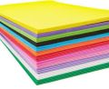 Pack Of 100 Colour Computer Sheets Color Paper A4 Size Multi Colour 8 To 10 Colours Mix Pack  80 gsm. 