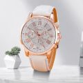 Double Layer Literal Simple Belt Watch Foreign Trade Unisex Quartz Watch.