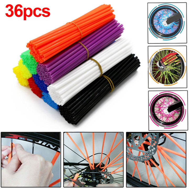 36PCS%20174mm%206.85inch%20Universal%20Dirt%20Bike%20Spoke%20Covers%20For%20Motocycle%20Bike%20Motocross%20Bicycle%20Wheel%20Rim%20Spoke%20Wrap%20Kit%20-%20Image%204