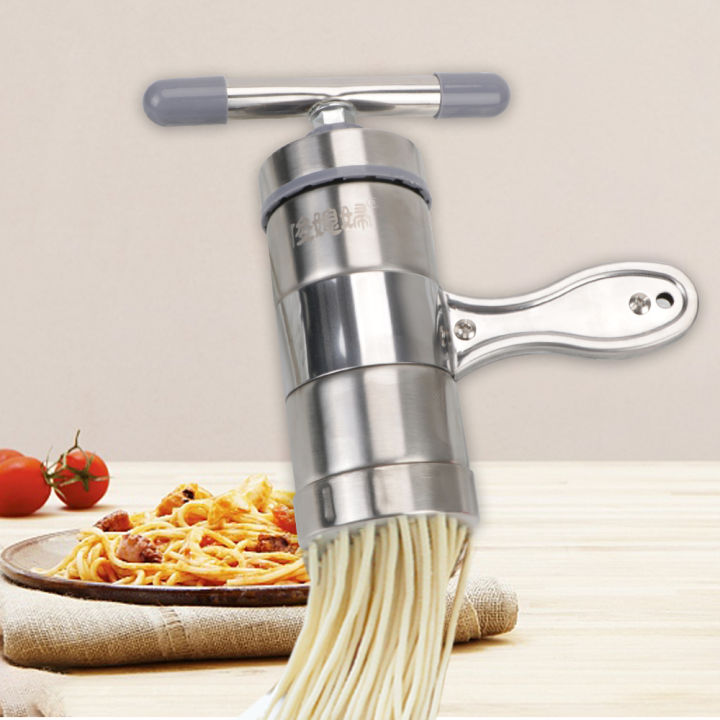 Press%20Pasta%20Machine%20Manual%20Noodle%20Maker%20Multifunctional%20Stainless%20Steel%20Making%20Spaghetti%20Fruits%20Juicer%20With%205%20Pressing%20Moulds%20-%20Image%203