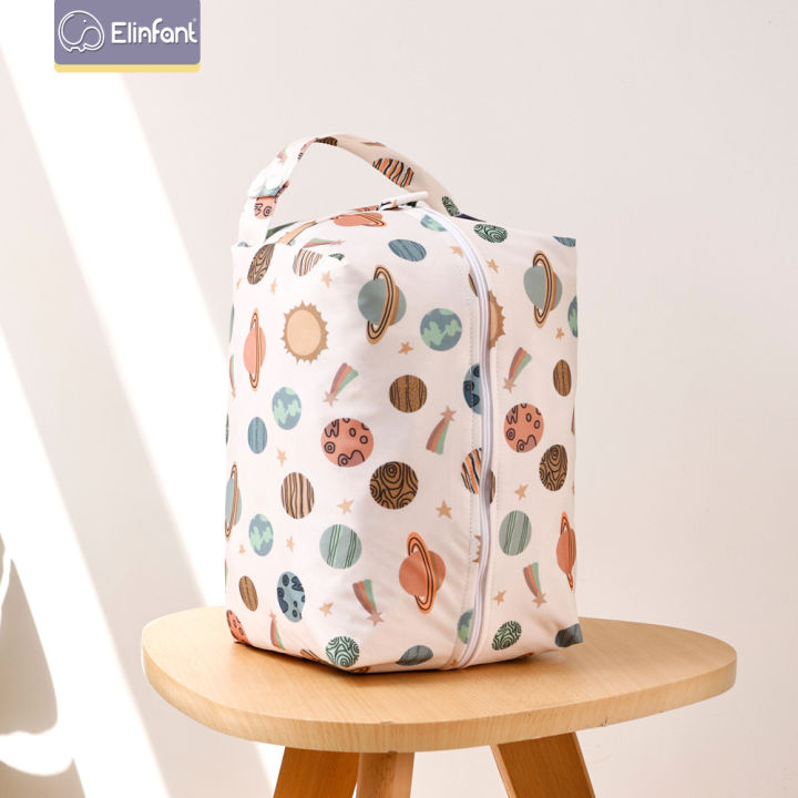 Elinfant Portable Diaper Pods Reusable Waterproof Fashion Prints Wet