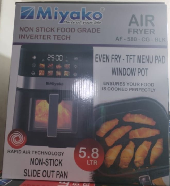 Miyako%20Air%20Fryer%205.8L%20580%20CG%20Air%20Fryer%20Healthy%20Cooking%20Without%20Oil%20Fast%20Cooking%20Prepare%20Meal%20Instantly%20for%20Urban%20Modern%20Lifestyle%20-%20Image%202