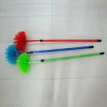 Cobweb Cleaning Broom with Extendable Rod, Long Reach Cobweb Duster | Ceiling Fan Duster for Outdoor Indoor Cleaning Poly Fiber jaala Cobweb Fiber Cleaning Broom | Long Stick Dust Mop, Home Cleaning Plastic Broom in Multicolor. 