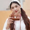 Womens Mini Cartoon Small Square Bag Cute Cat Shaped Shoulder Bag Simple Crossbody Bag.