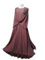 latest style new design long maxi abaya with bell sleeves. 