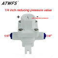 ATWFS Pressure Regulator RO Water Purifier Parts Water Pressure Switch 1/4'' Connection Regulator Valve Reducing Pressure Valve. 