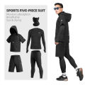 ROCKBROS Sports Sets Men Five Piece Bike Jackets Sets All Seasons MTB Road Running Sports Sets Quick Dry Cycling Pants Suit. 