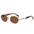 Cycling Female Small Oval Metal Sunglasses Casual Fashion Brand Eyewear Luxury Design Sun Glasses Punk Unisex Stylish Shades.