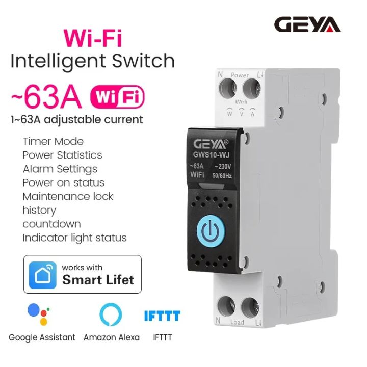 GEYA%20WiFi/ZigBee%20Smart%20Circuit%20Breaker%20MCB%20With%20Metering%2063A%20DIN%20Rail%20for%20Smart%20Home%20Wireless%20Remote%20Control%20Switch%20by%20Tuya%20APP%20-%20Image%205