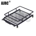 1/10 RC Car Rock Crawler Metal Roof Rack Luggage Carrier with LED Lights Bar for TAMIYA CC01 AXIAL SCX10 D90 RC Luggage Rack. 