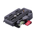 P200 Quick Release Plate for Manftu 577 501 500AH 701HDV Tripod Mounting Plate Aluminium Alloy Camera Tripod Kit. 