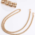 40/60/90/120cm Handbag Metal Chains DIY Purse Chain With Buckles Shoulder Bags Straps Handbag Handles Bag Parts Gold Chain.