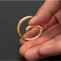 5pcs Metal O Ring Keyring Spring Buckles DIY Jewelry Openable Round Carabiner Keychain Clasp Bag Clips Snap Hook. 