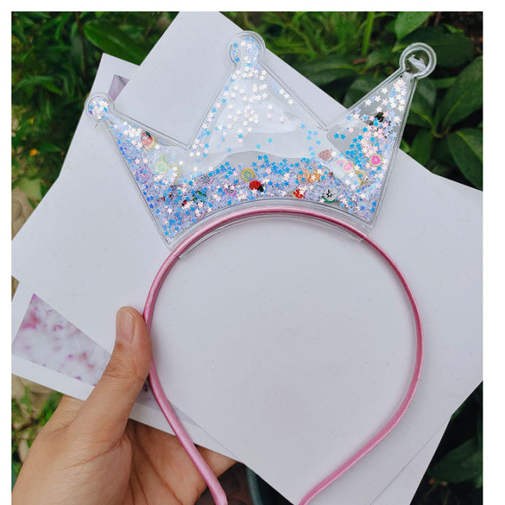 Quicksand%20Crown%20Headband%20Children%20Transparent%20PVC%20Sequin%20Headband%20Manufacturers%20Direct%20Children's%20Hair%20Accessories%20-%20Image%204