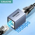 SAMZHE 10Gbps High-speed RJ45 Ethernet Connector Ultra Portable Extends Network Alloy Signal for Cat 8/7/6A/6/5E Ethernet Cable. 