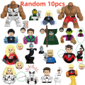 Blind Box Mini Building Blocks G0159 Figures Big Goblin Spiderman Iron Man Venom Captain Hawk Deadpool Armor Christmas  Toy. 