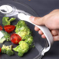 Microwave Splatter Cover For Food Clear Microwave Splash Guard Cooker Lid With Handle Dish Bowl Plate Serving Cover Bpa-Free. 