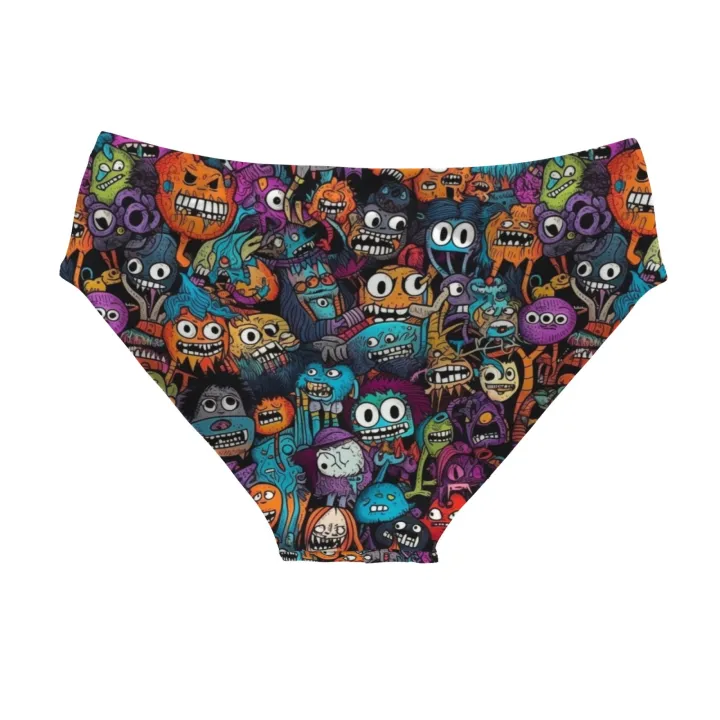 Happy%20Monster%20Graffiti%20Swimming%20Trunks%20%20Men's%20Briefs%20Swimwear%20Stretchy%20Comfortable%20Beach%20Surf%20Shorts%20%20Bikini%20Swimwear%20-%20Image%202