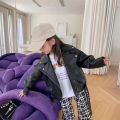Spring New Girls Leather Jackets For 2-8 Years Children Classics Fly Coats Kids Clothing Baby Girls Fashion Pu Outerwear.