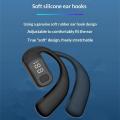 Bluetooth 5.4 180° Rotation Adjustable Left Right Ear Universal Earphone Mic Sport Business Music Ear-Hook Open Wireless Headset. 