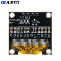 DIYUSER 0.96 Inch OLED SSD1306 White/Blue/Yellow 128X64 IIC I2C Serial Display Module 12864 LCD Screen Board For Arduino. 