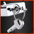 Muscle cow padlock 30mm 40mm 50mm key with 3 keys silver. 