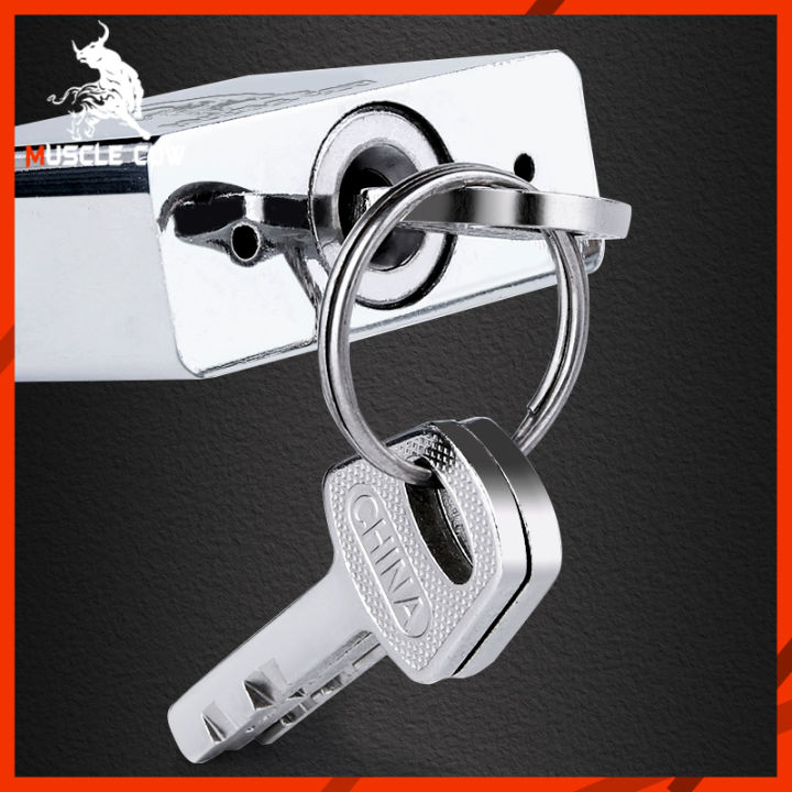 Muscle%20cow%20padlock%2030mm%2040mm%2050mm%20key%20with%203%20keys%20silver%20-%20Image%203