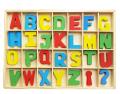 baby wooden educational capital alphabets double letter puzzle box.