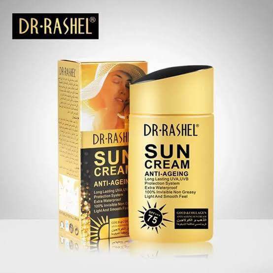 Dr.%20Rashel%20Sunscreen%20-%20SPF%20100%20PA+++%20SUN%20CREAM%20GOLD%20ANTI%20AGEING%20SPF%20100%20(80%20-%20Image%203