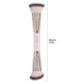 MAANGE Double Head Makeup Brushes 2 In 1 Flat/Angled Foundation Concealer Contour Brush for Blending Loose Powder Liquid Cream. 