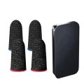 Premium Gaming Finger Sleeves with Metal Storage Box & Free Stickers – High Sensitivity, Anti-Sweat, Breathable Gaming Thumbs Touchscreen Finger Gloves for Mobile Gaming PUBG Free Fire Call of Duty Fortnite & Daily Phone Use. 