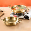 Stainless Steel Dry Pot Instant Noodle Lamian Noodles Pot Seafood Golden Noodle Pot Small Soup Pot Instant Noodles Two Ear Pot. 