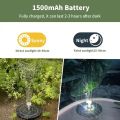 Fountain Light 7 Colors LED Light Solar Fountain Light Rotating Fountain 3W 6 Nozzle Water Pump Outdoor Bird Bath Garden.
