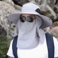 Adjustable Outdoor Fishing Hat Sunscreen Protection Breathable Sunshade Foldable Men Women Hiking Camping Casual Fishing Cap. 